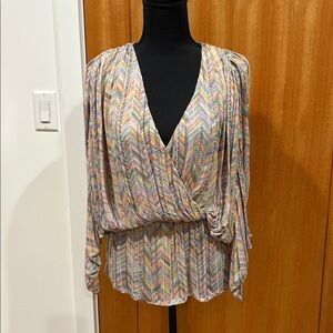 Parker silk beaded blouse